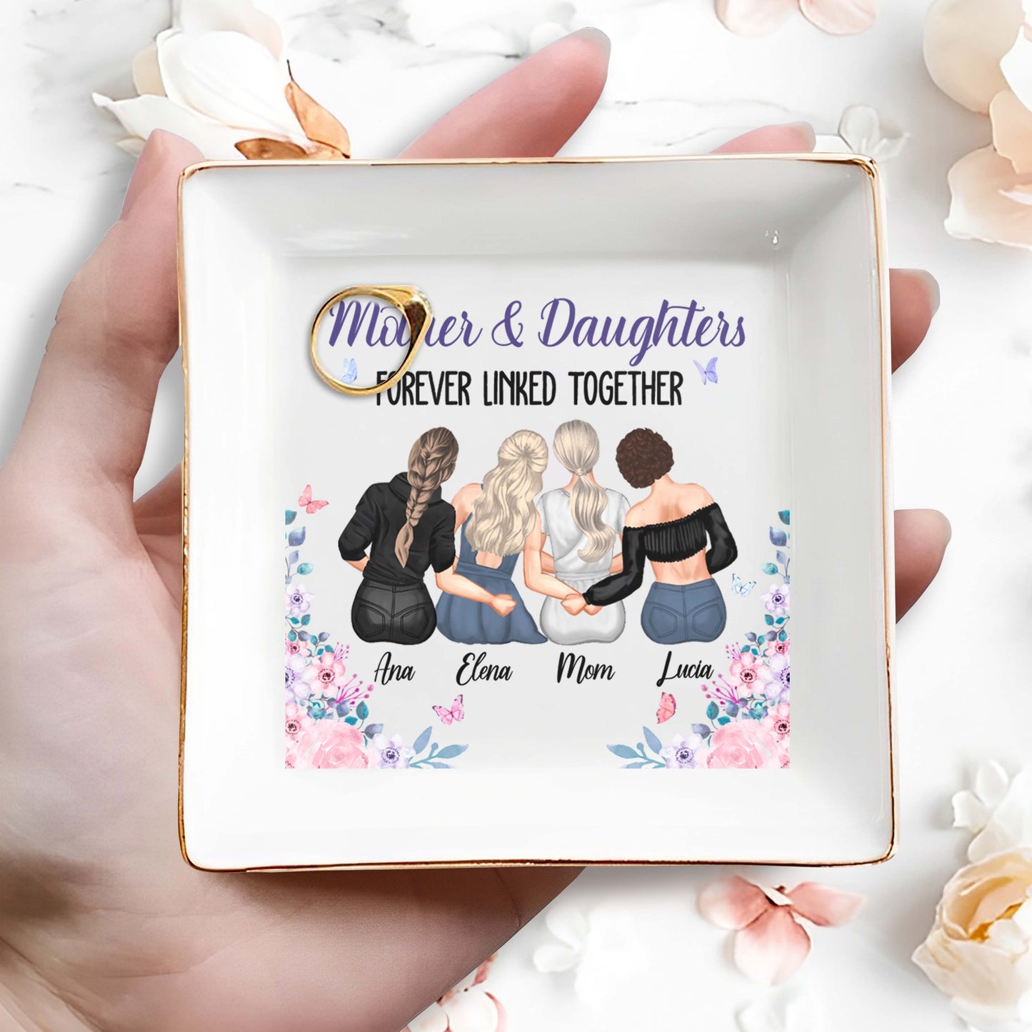 Mother & Daughters Forever Linked Together, Women Holding Hands