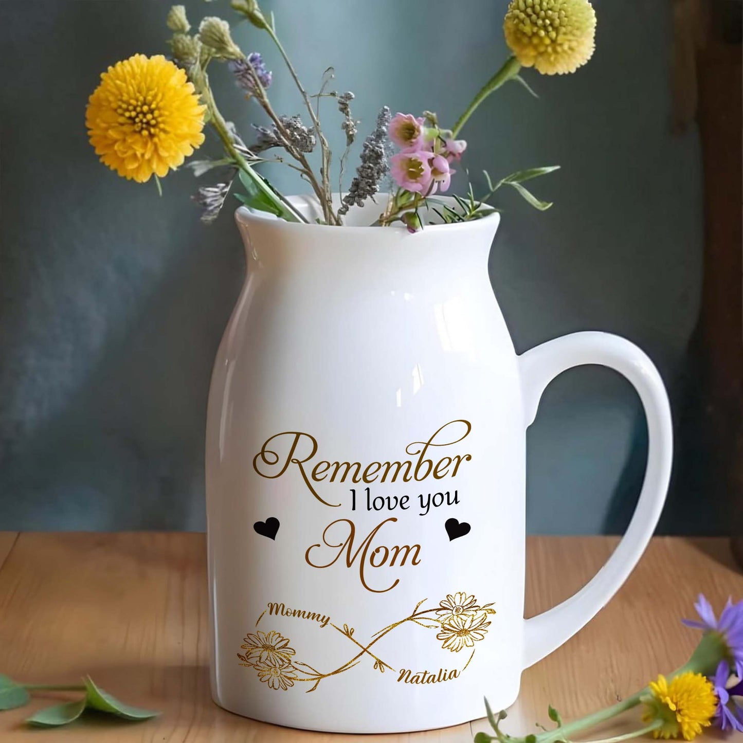 Remember I Love You Mom, Flowers and Hearts