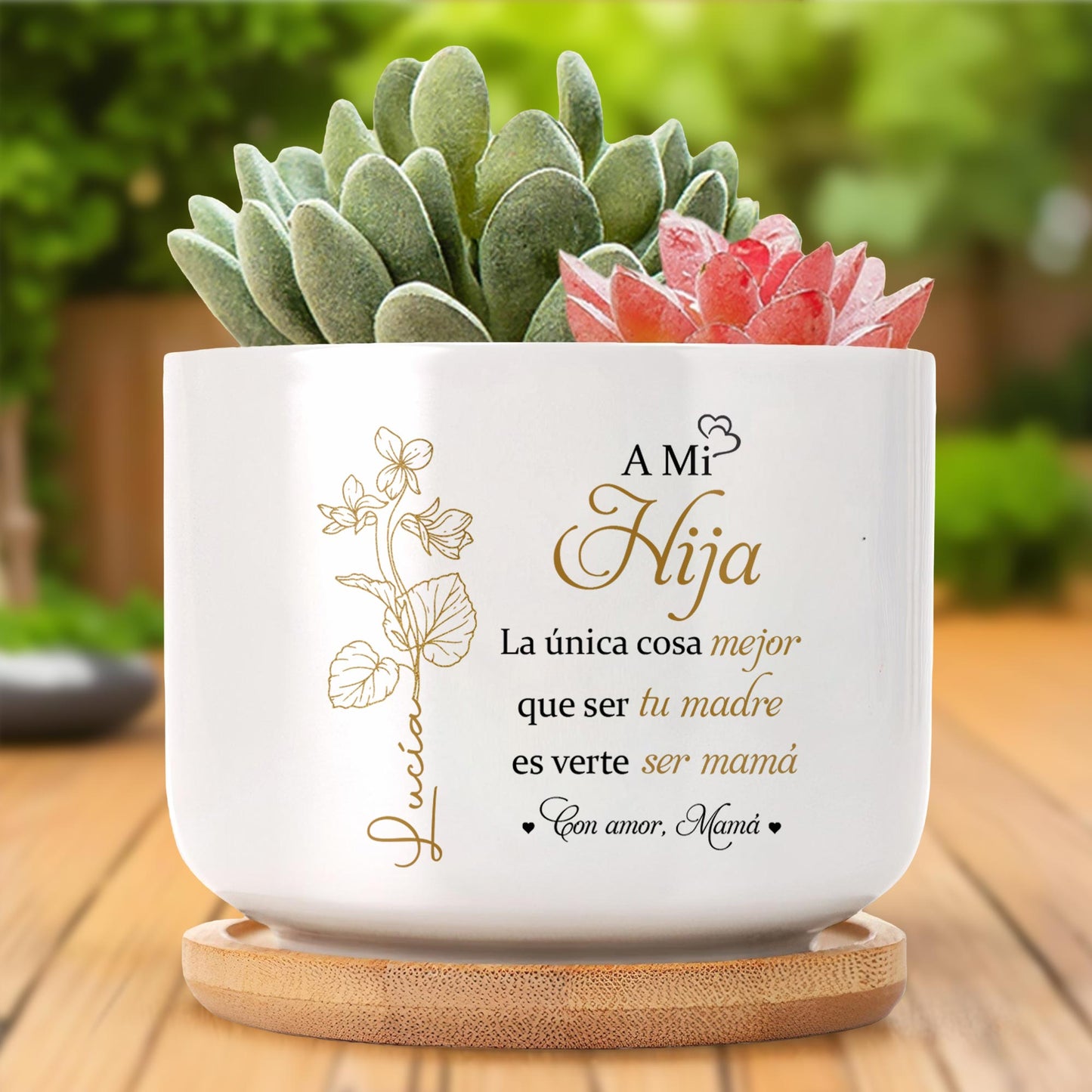 A Mi Hija, La única cosa mejor que ser tu madre es verte ser mamá, Flowers
