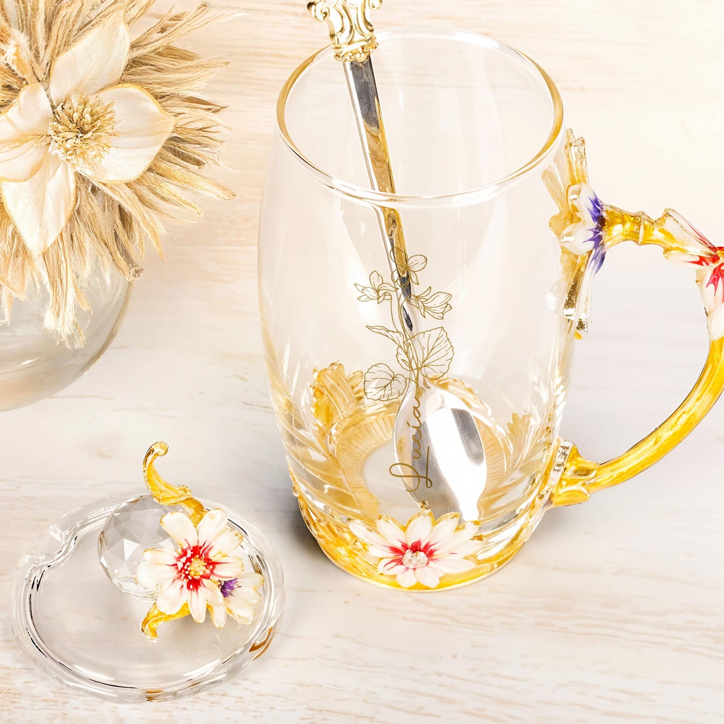 Brighten Your Day With a Touch of Floral Elegance, Flowers and Enamel