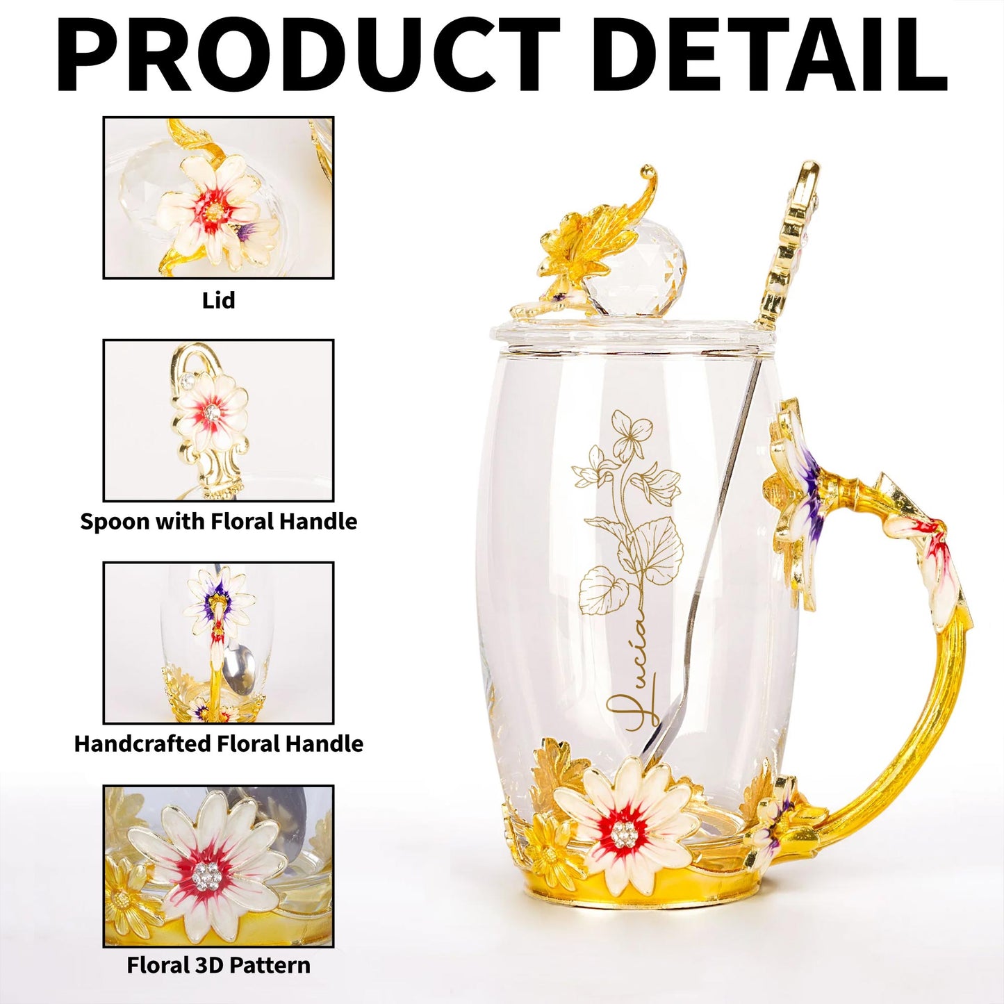Brighten Your Day With a Touch of Floral Elegance, Flowers and Enamel
