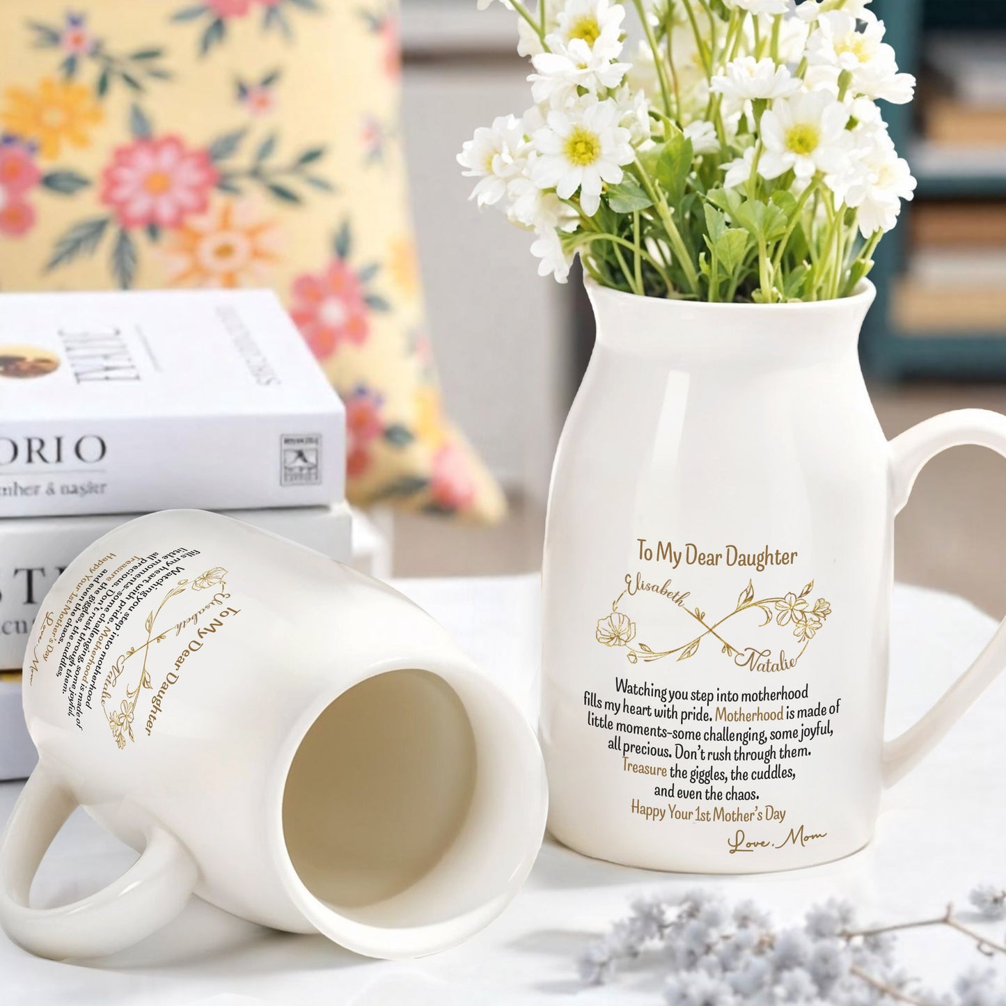 To My Dear Daughter Watching You Step Into Motherhood, Flowers