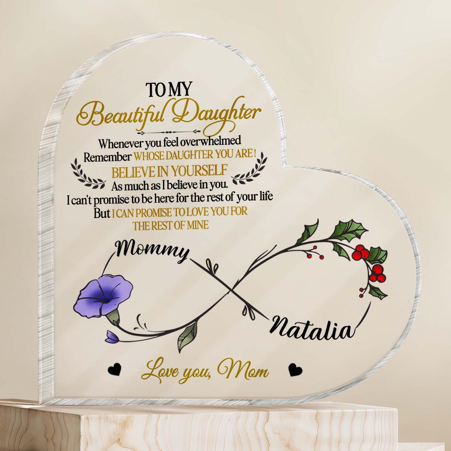 To My Beautiful Daughter, Remember Whose Daughter You Are, Flowers and Branches