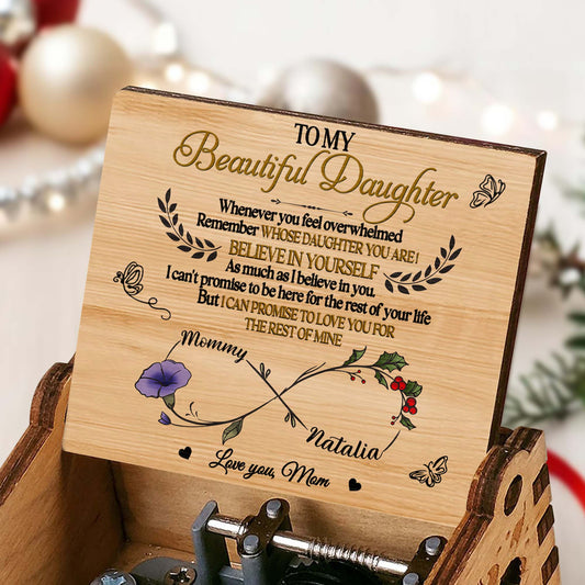 TO MY Beautiful Daughter, Whenever You Feel Overwhelmed, Flowers and Butterfly