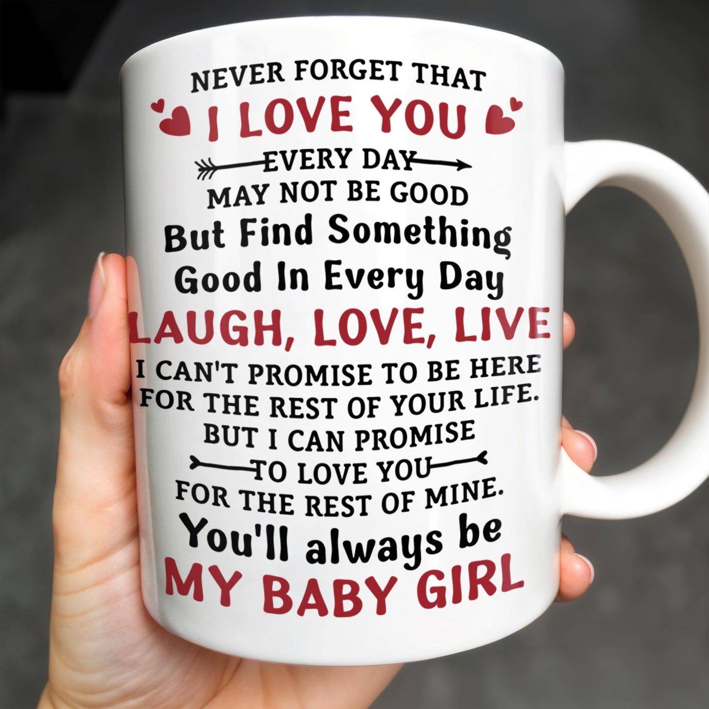 To My Daughter, Never Forget That I Love You, Mother and Daughter under Tree