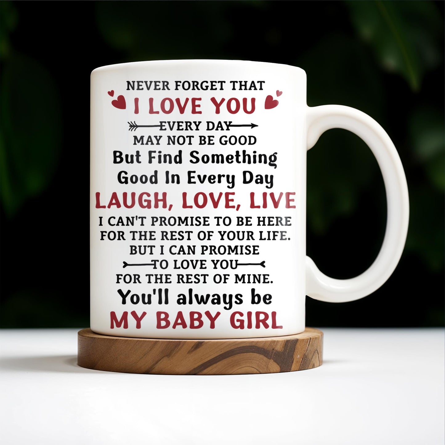 To My Daughter, Never Forget That I Love You, Mother and Daughter under Tree