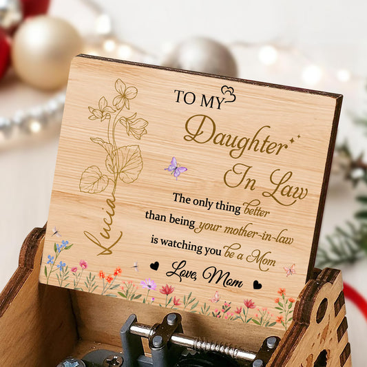 To My Daughter In Law, The only thing better than being your mother-in-law, Flowers and Butterfly