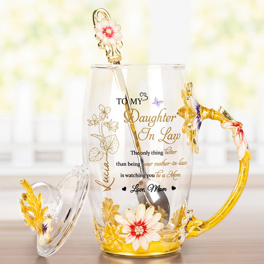 To My Daughter In Law, The Only Thing Better Than Being Your Mother-In-Law, Flowers And Butterfly