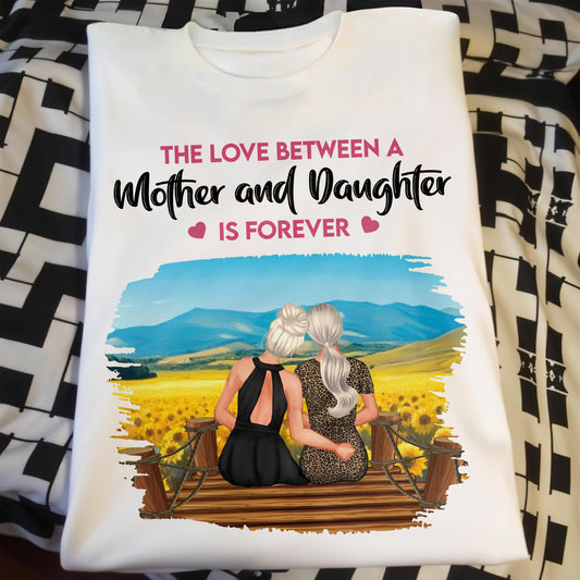 The Love Between A Mother And Daughter Is Forever, Mother and Daughter On Bench