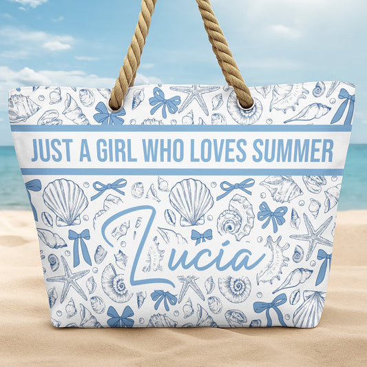 Just A Girl Who Loves Summer, Shells and Starfish