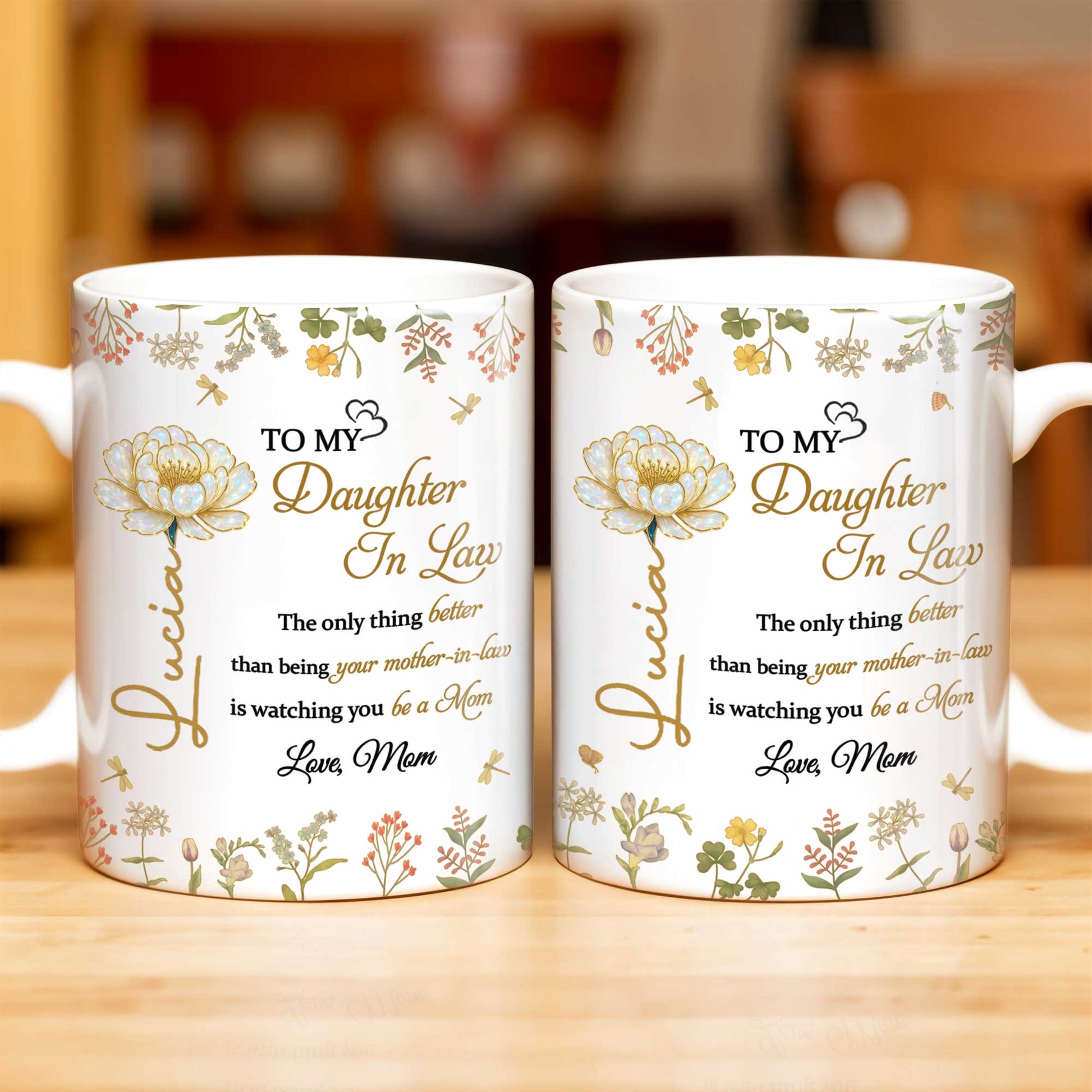 To My Daughter In Law Watching You Be A Mom With Flowers