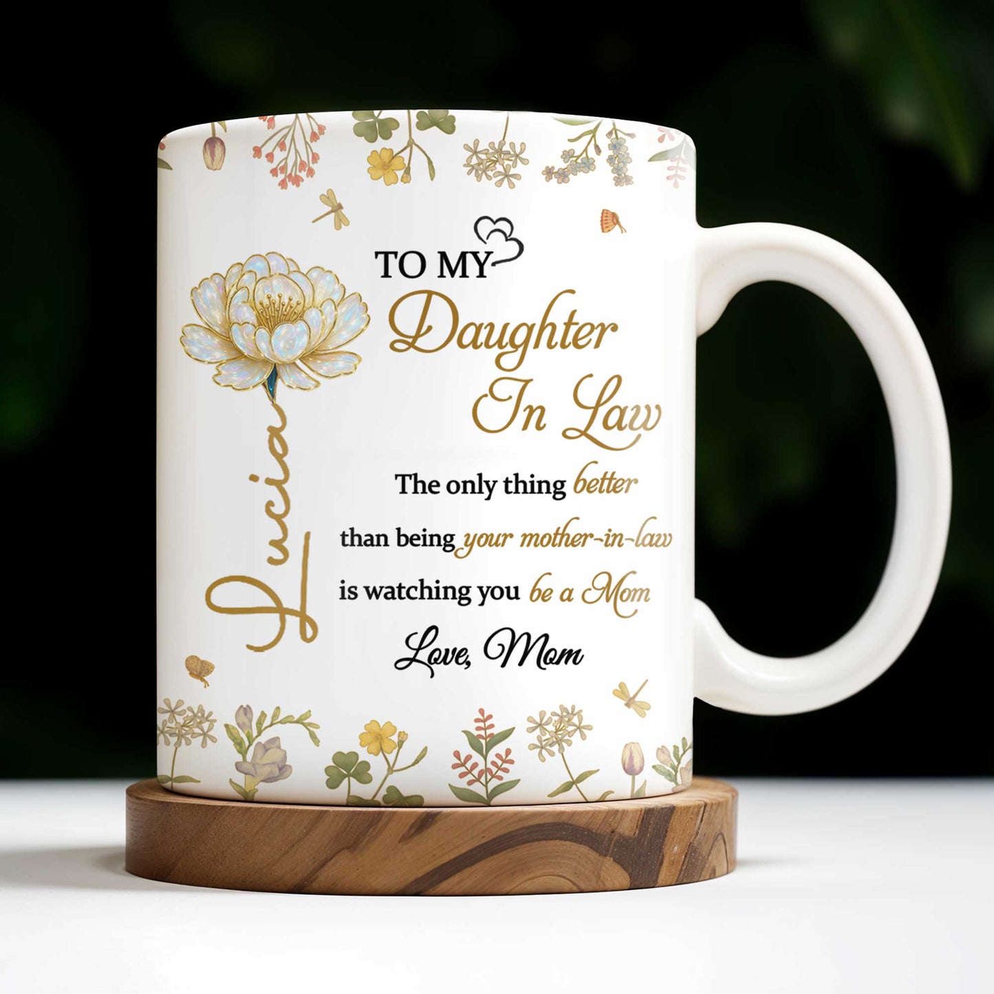 To My Daughter In Law Watching You Be A Mom With Flowers