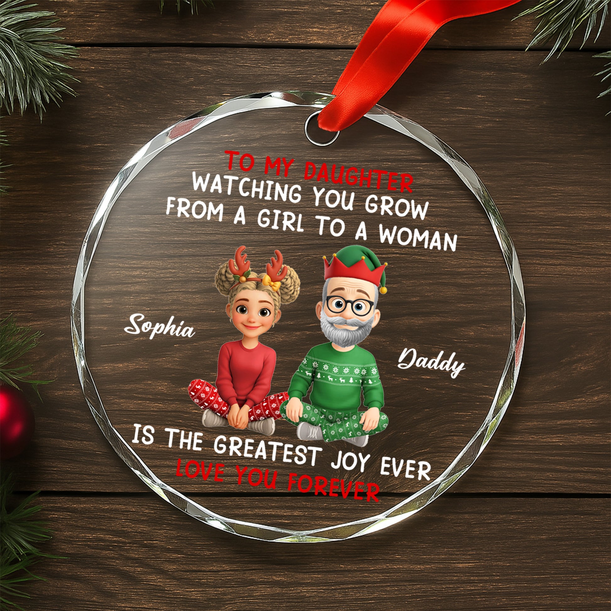 Watching You Grow From a Girl to a Woman, Christmas Love from Father to Daughter