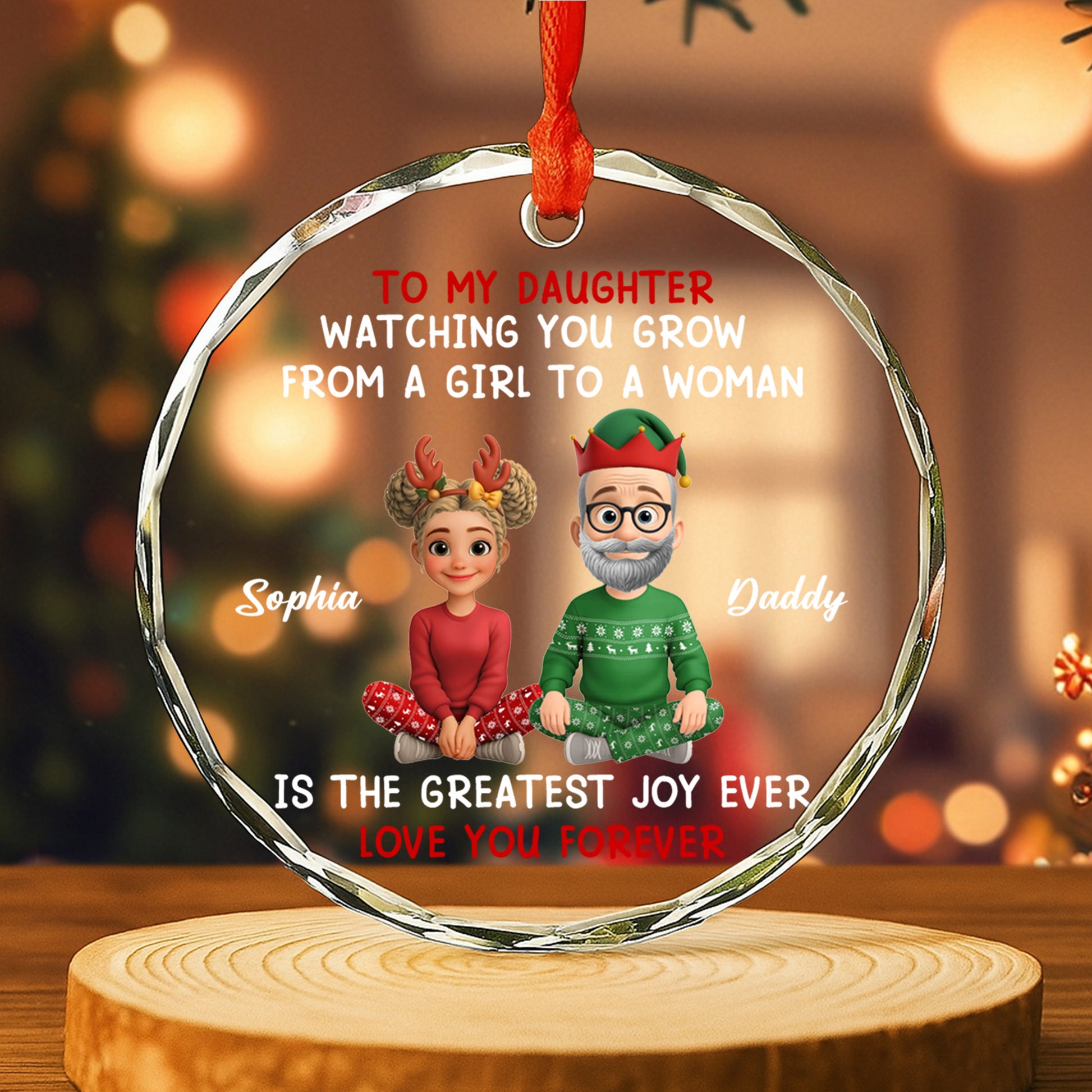 Watching You Grow From a Girl to a Woman, Christmas Love from Father to Daughter