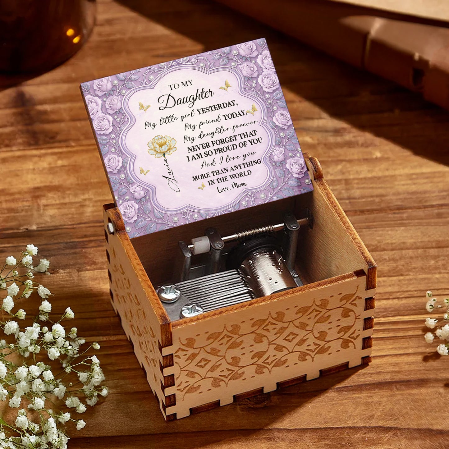 To My Daughter, Roses And Butterfly