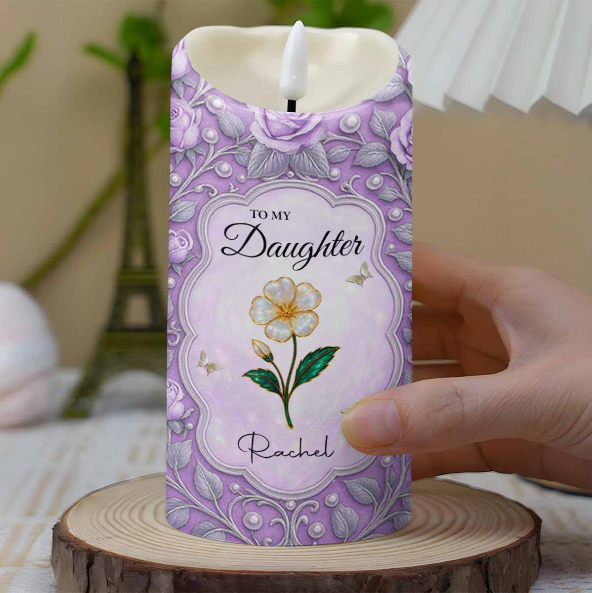 To My Daughter, Love Forever, Hearts and Flowers