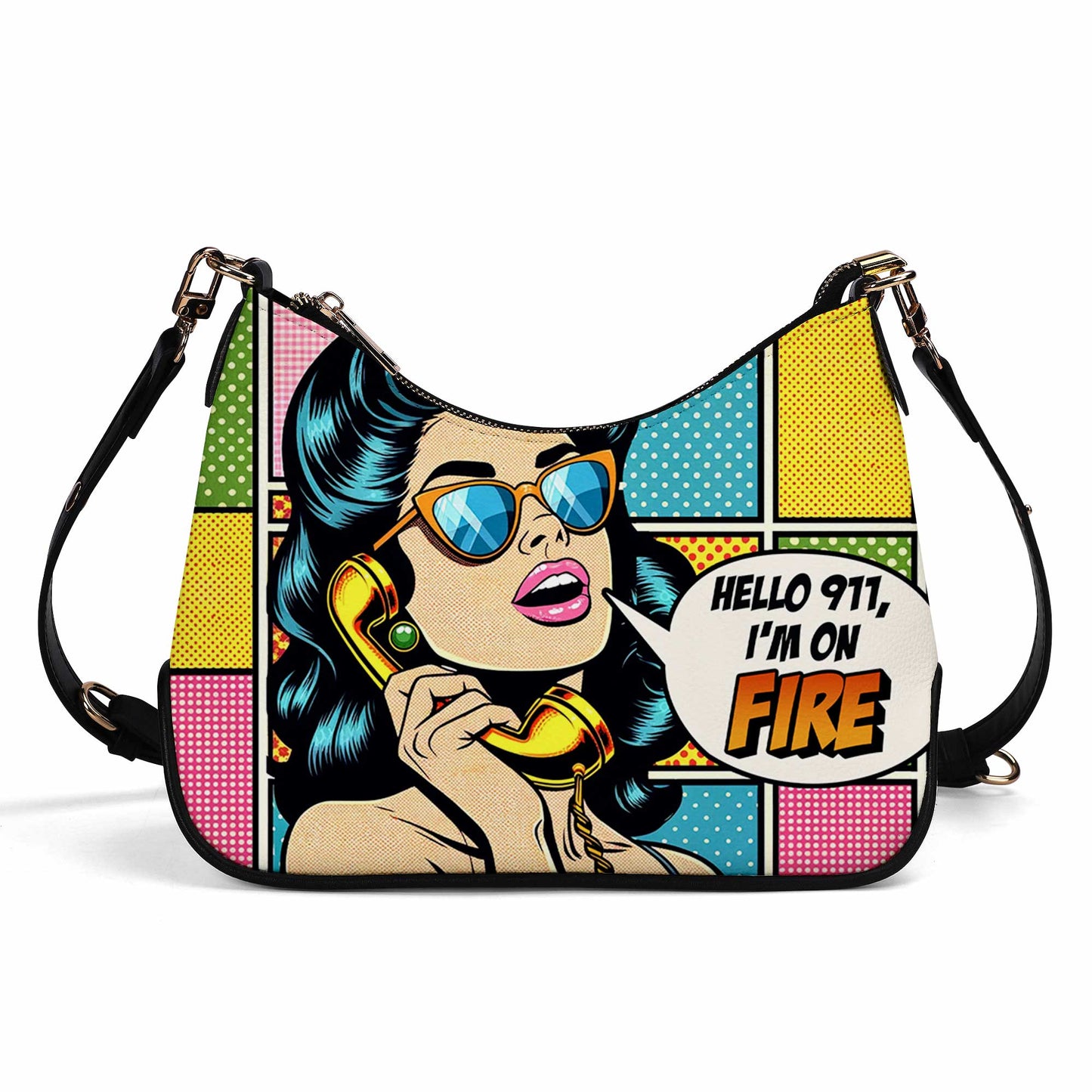 I Am On Fire - Personalized Custom Chain Crossbody Handbag - DB05CH