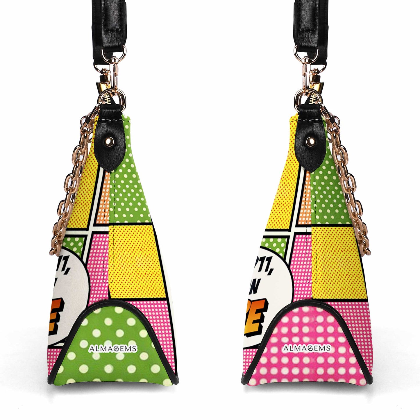 I Am On Fire - Personalized Custom Chain Crossbody Handbag - DB05CH