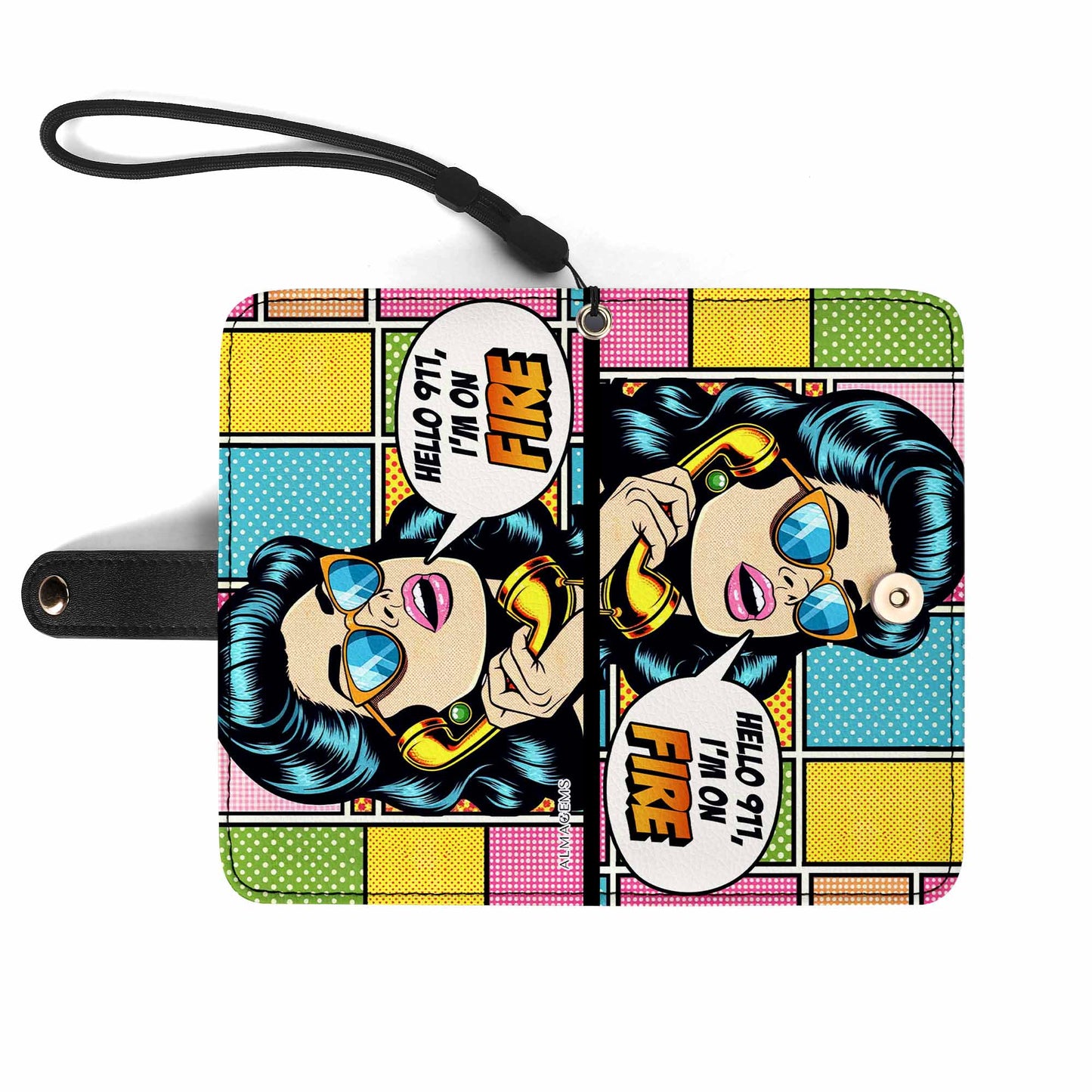 I'm On Fire - Personalized Custom Phone Leather Wallet - DB05PW