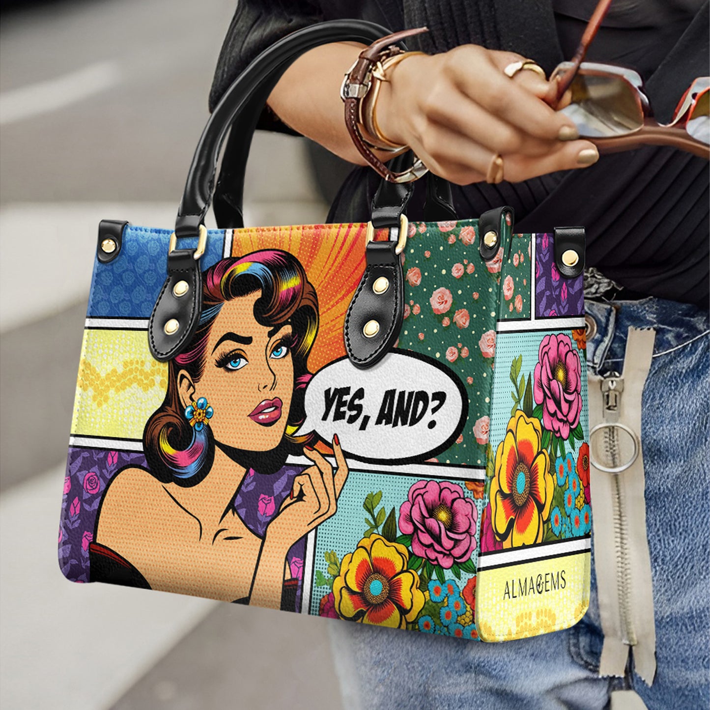 Oui et ? - Sac à main en cuir personnalisé - DB06