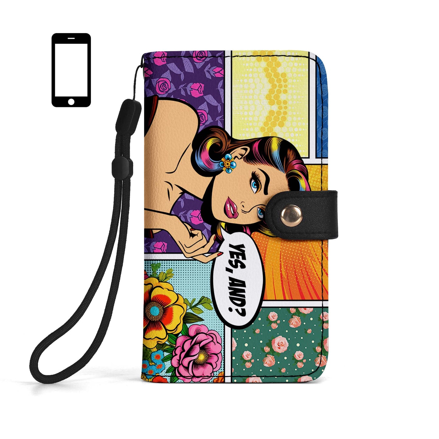 Yes, And? - Personalized Custom Phone Leather Wallet - DB06PW