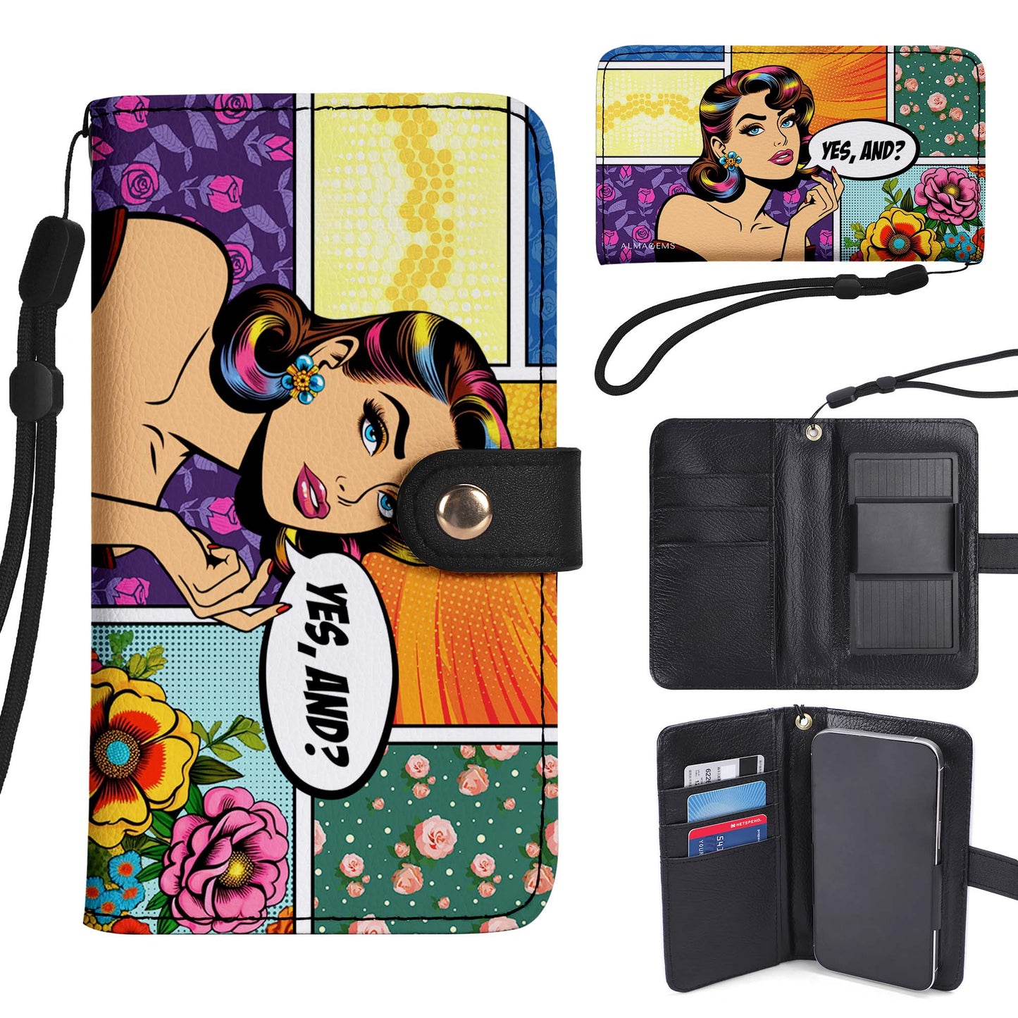 Yes, And? - Personalized Custom Phone Leather Wallet - DB06PW