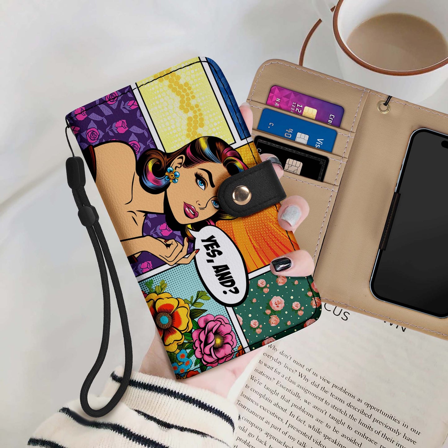 Yes, And? - Personalized Custom Phone Leather Wallet - DB06PW