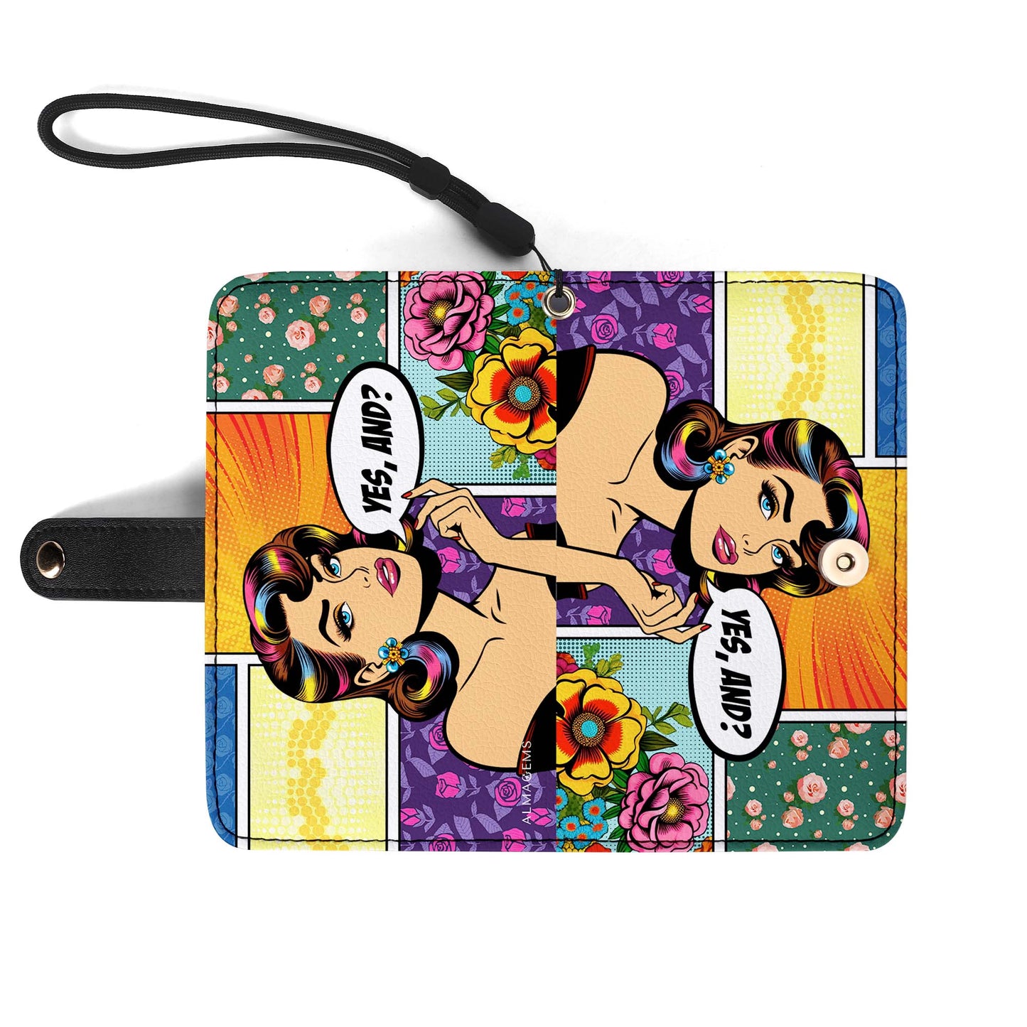 Yes, And? - Personalized Custom Phone Leather Wallet - DB06PW