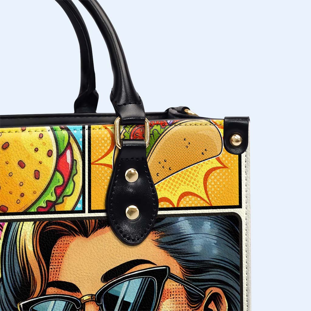 I Can Buy Myself Tacos - Personalized Custom Leather Handbag - QCUS016_HB