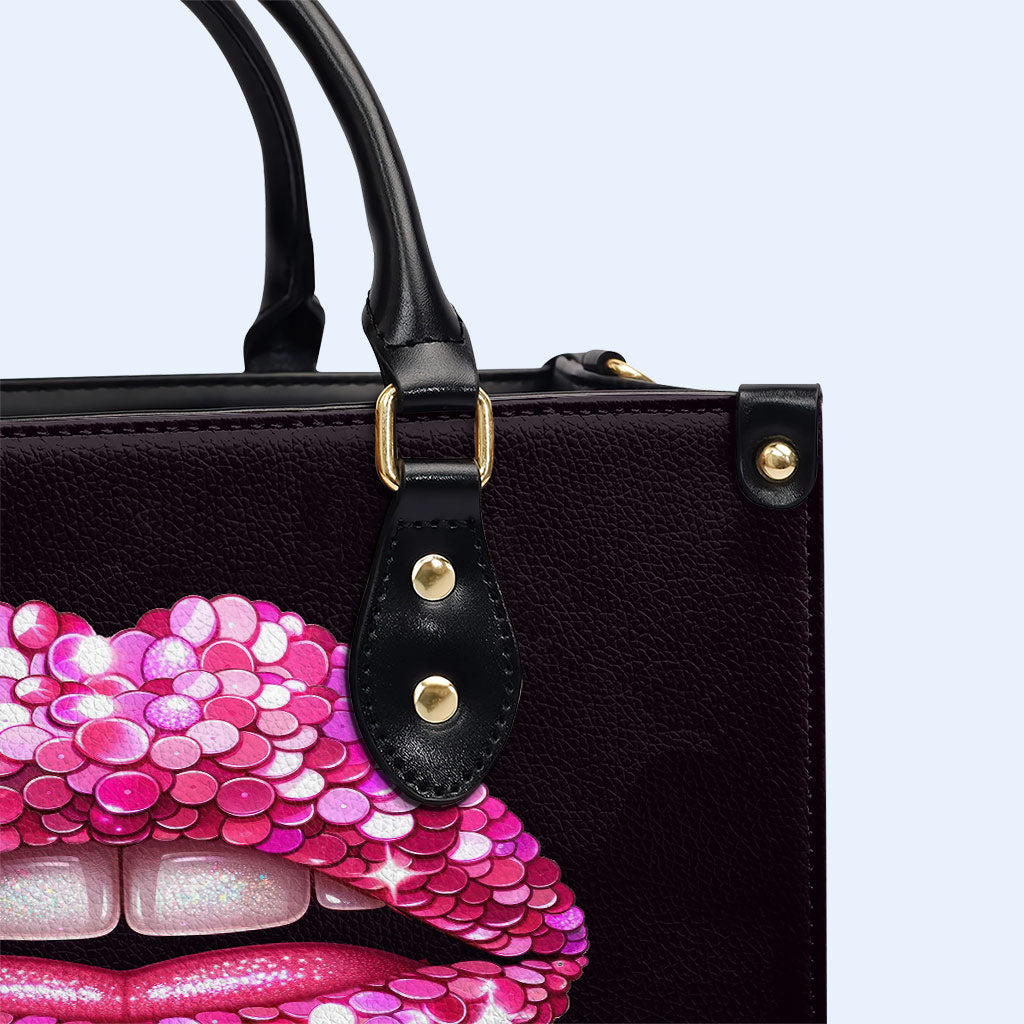 J'ai dit ce que j'ai dit - Sac à main en cuir personnalisé - DB14