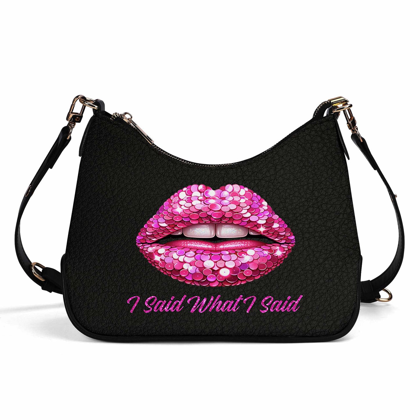 J'ai dit ce que j'ai dit - Sac à main bandoulière personnalisé avec chaîne - DB14CH