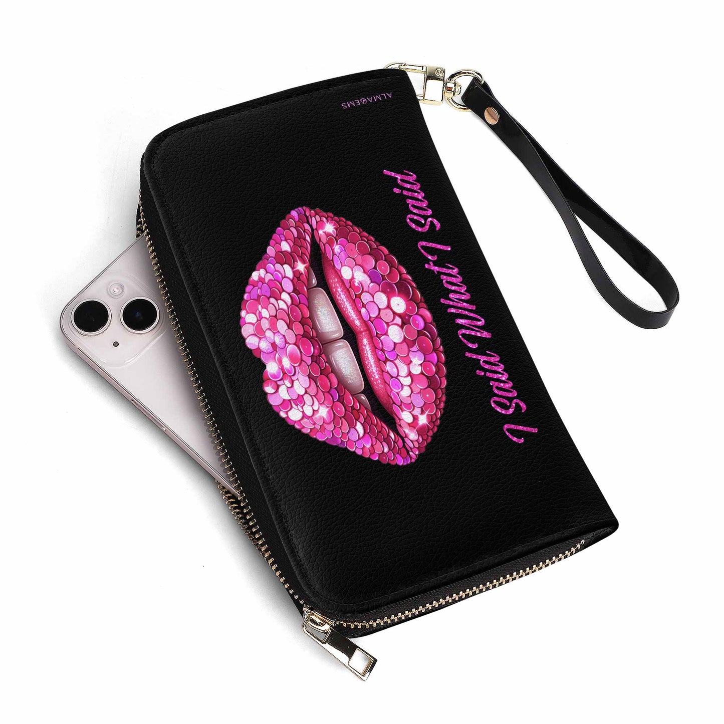 J'ai dit ce que j'ai dit - Portefeuille en cuir pour femme - DB14WL