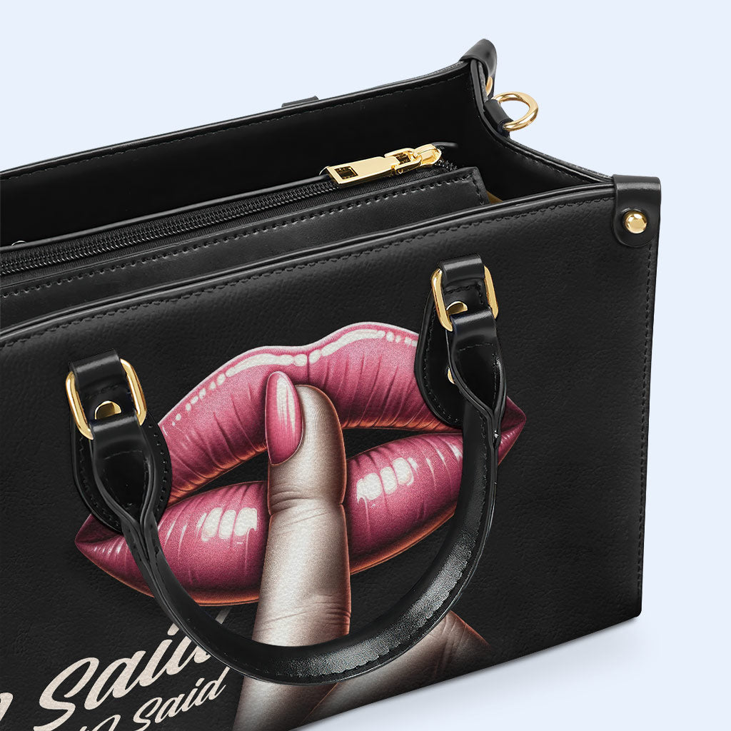 J'ai dit ce que j'ai dit - Sac à main en cuir personnalisé - DB15