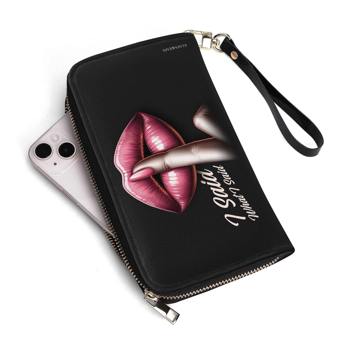 Dije lo que dije - Cartera de piel para mujer - DB15WL