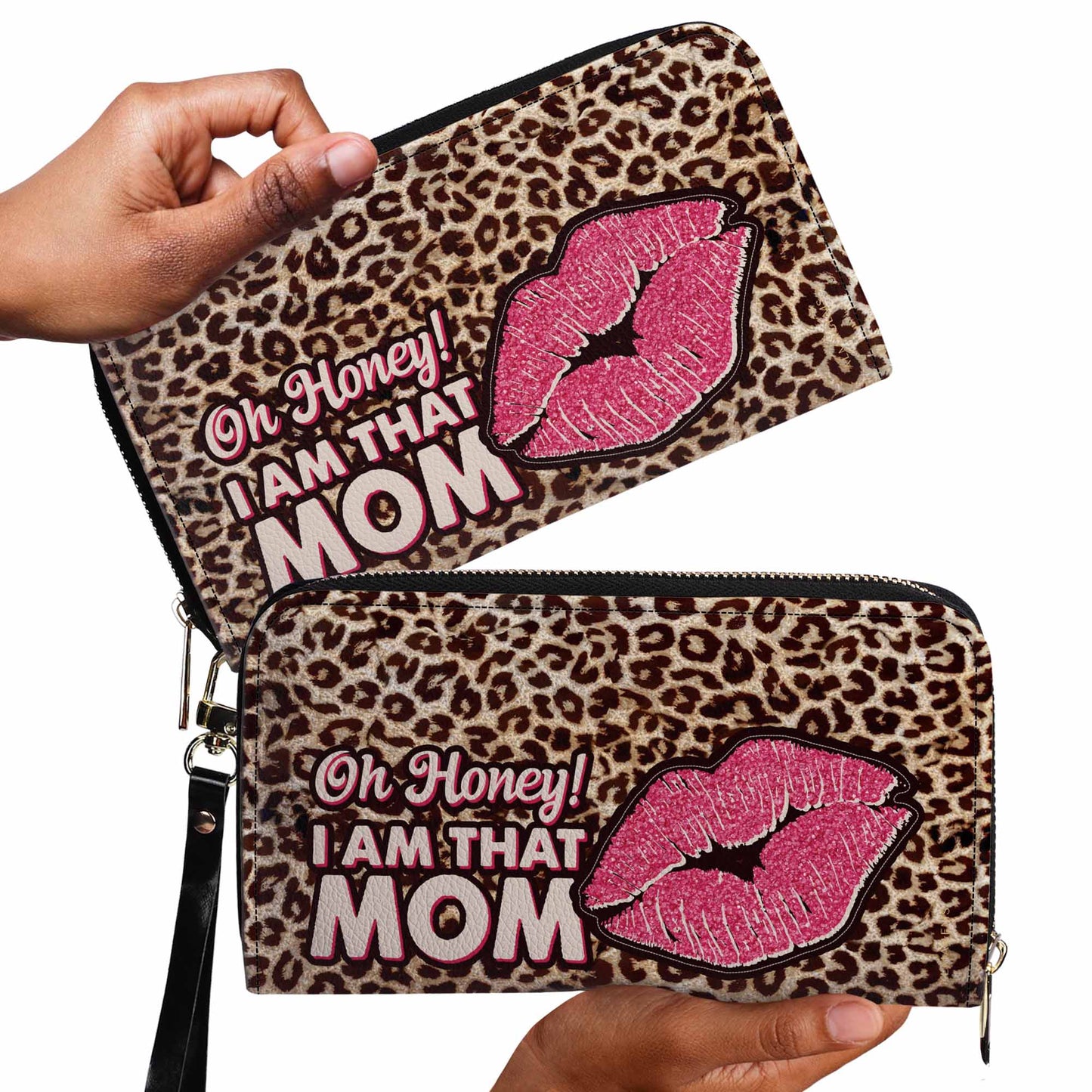 Je suis cette maman - Portefeuille en cuir pour femme - DB18WL