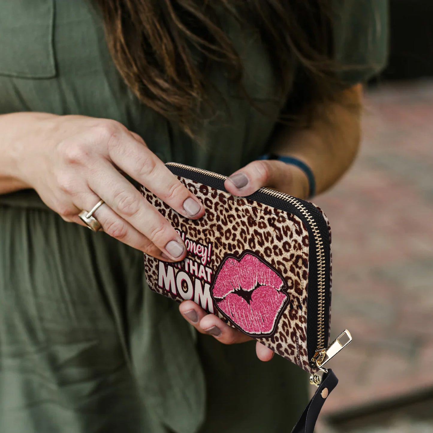 Je suis cette maman - Portefeuille en cuir pour femme - DB18WL