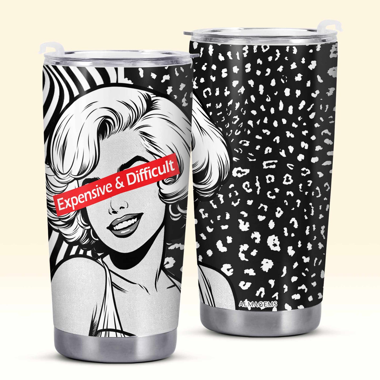 Coûteux et difficile – Gobelet personnalisé en acier inoxydable 20 oz 30 oz – DB19TB