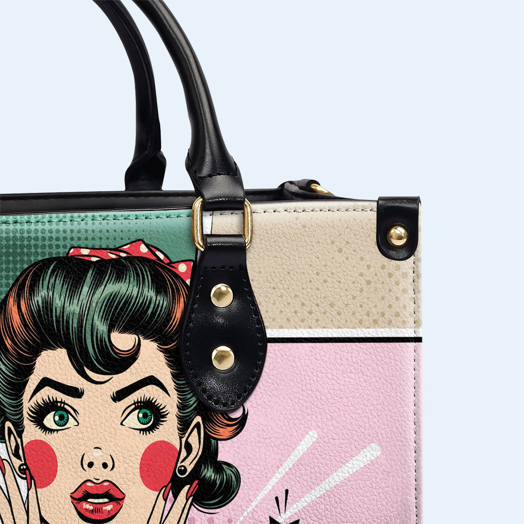 Girls Like Me Don't Cry - Personalized Custom Leather Handbag - DB20