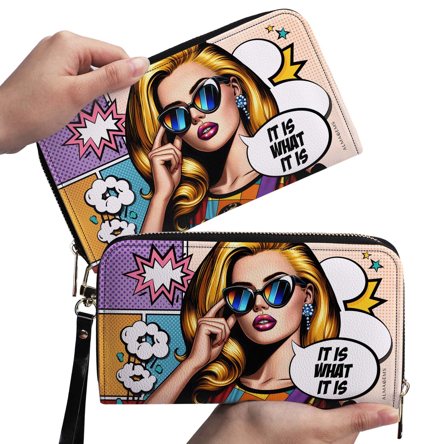 Es lo que es - Cartera de piel para mujer - DB21WL