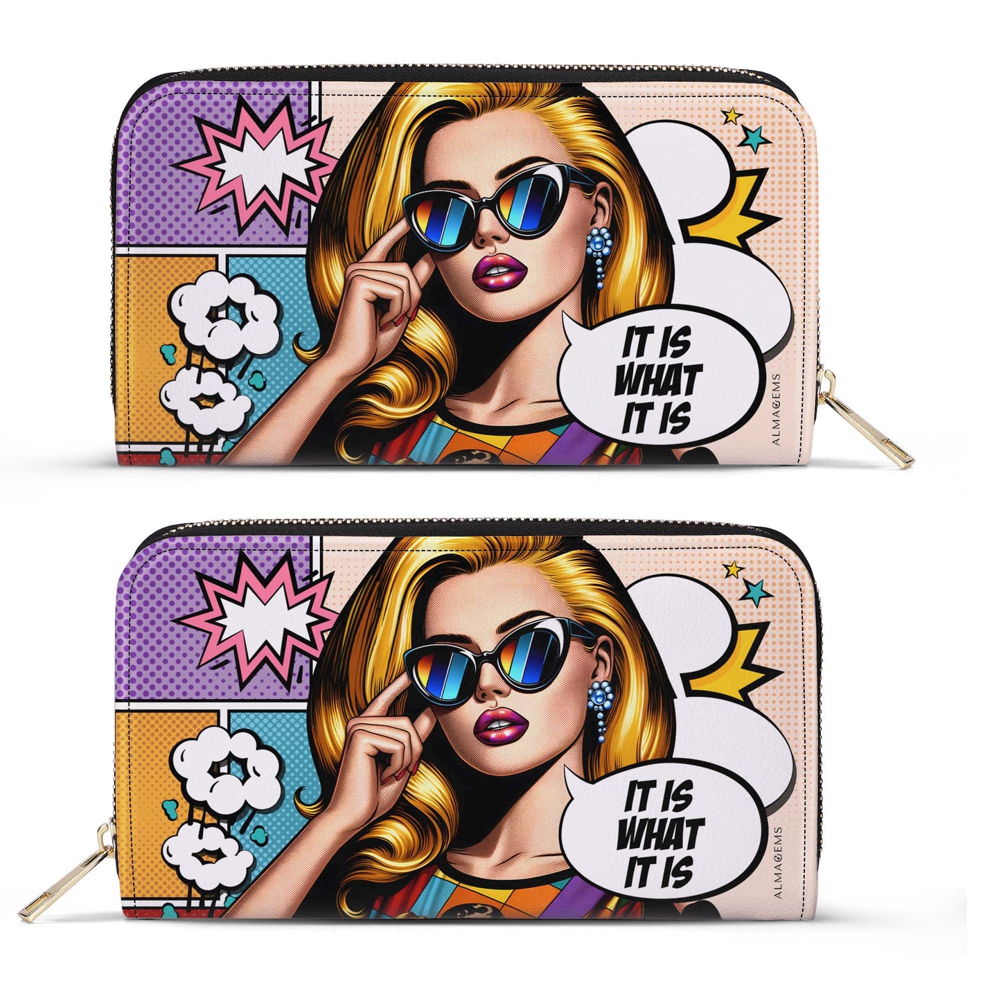 Es lo que es - Cartera de piel para mujer - DB21WL