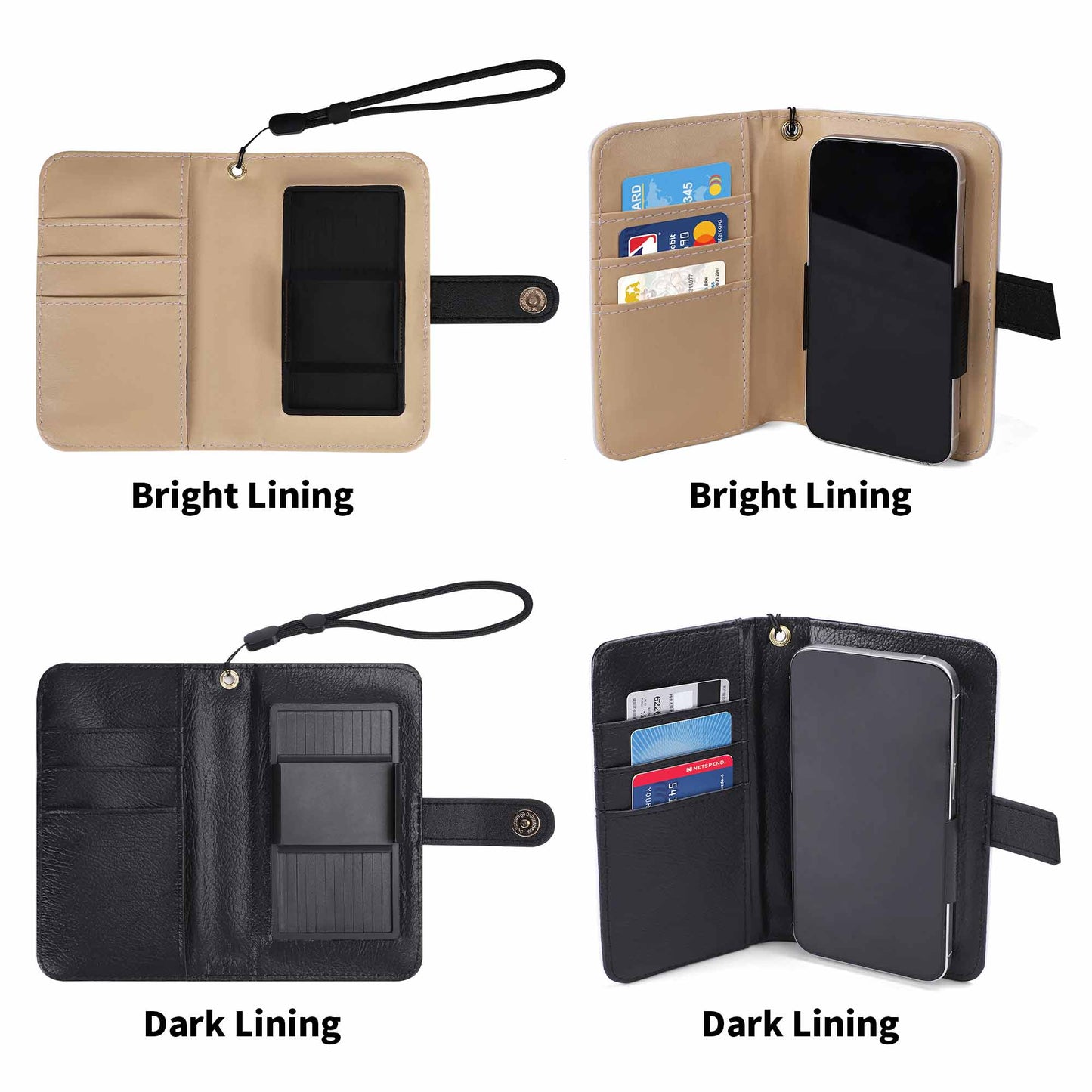 Me dejaron sin supervisión - Cartera de cuero personalizada para teléfono - DB22PW