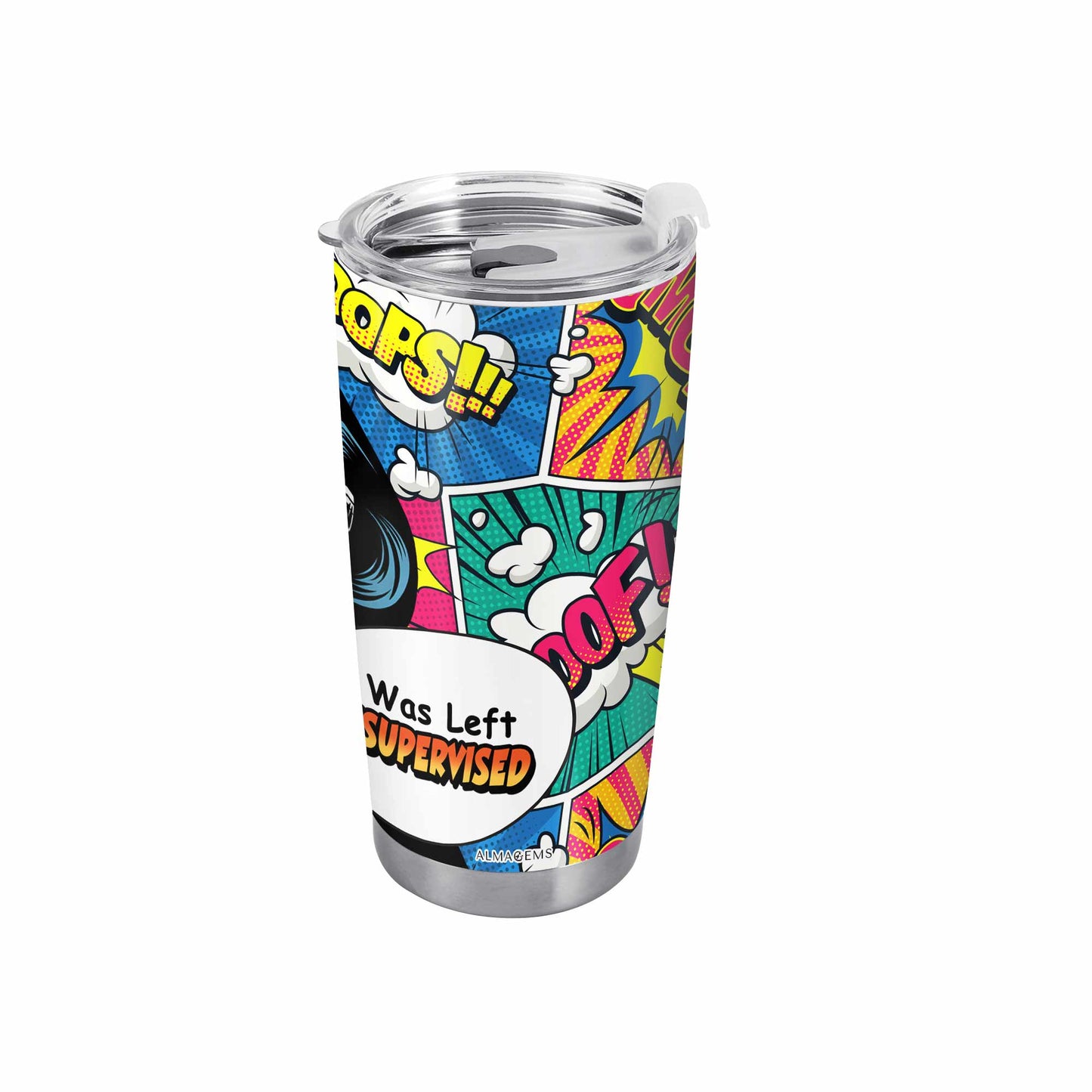 J'ai été laissé sans surveillance - Gobelet personnalisé en acier inoxydable 20 oz 30 oz - DB22TB