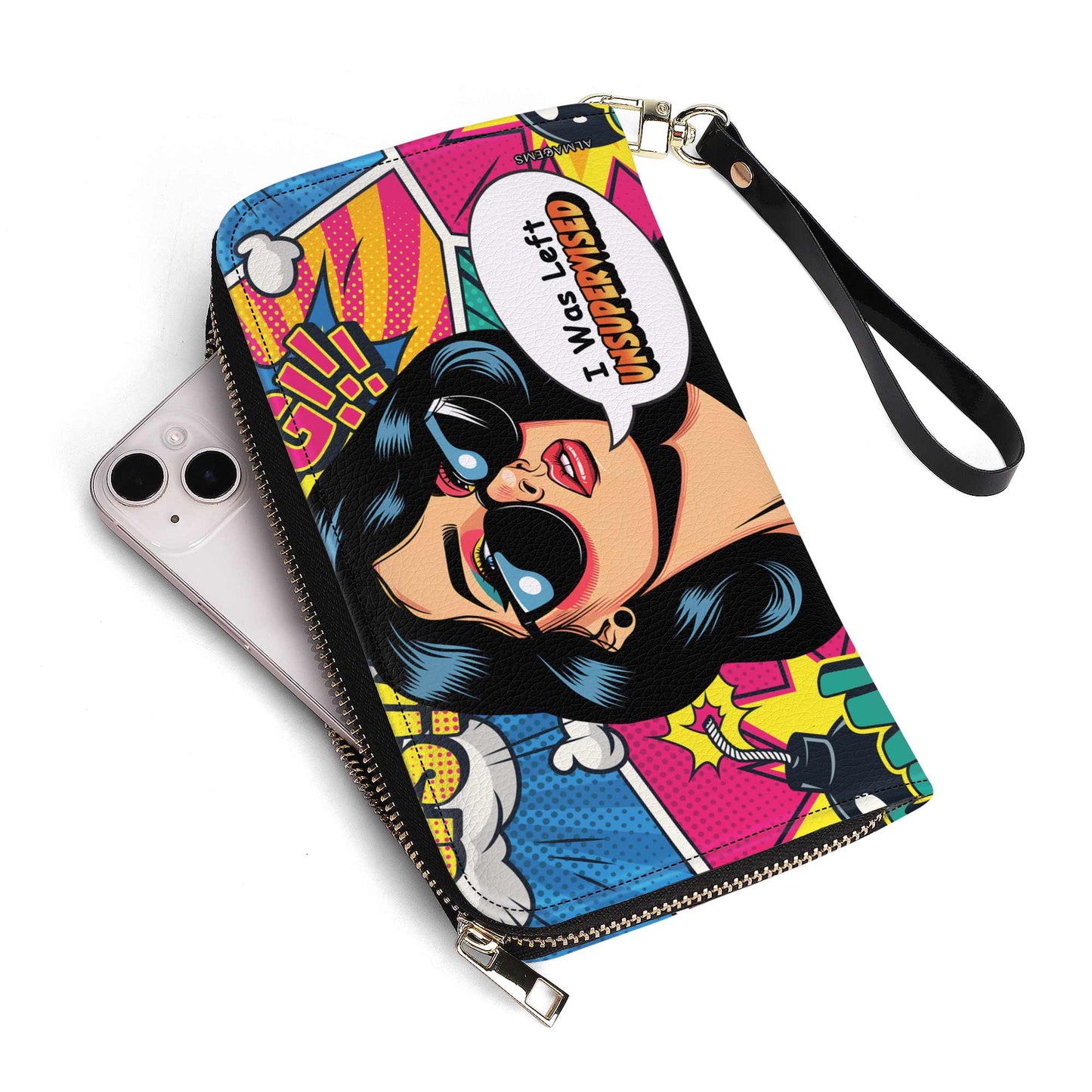 Me dejaron sin supervisión - Cartera de piel para mujer - DB22WL
