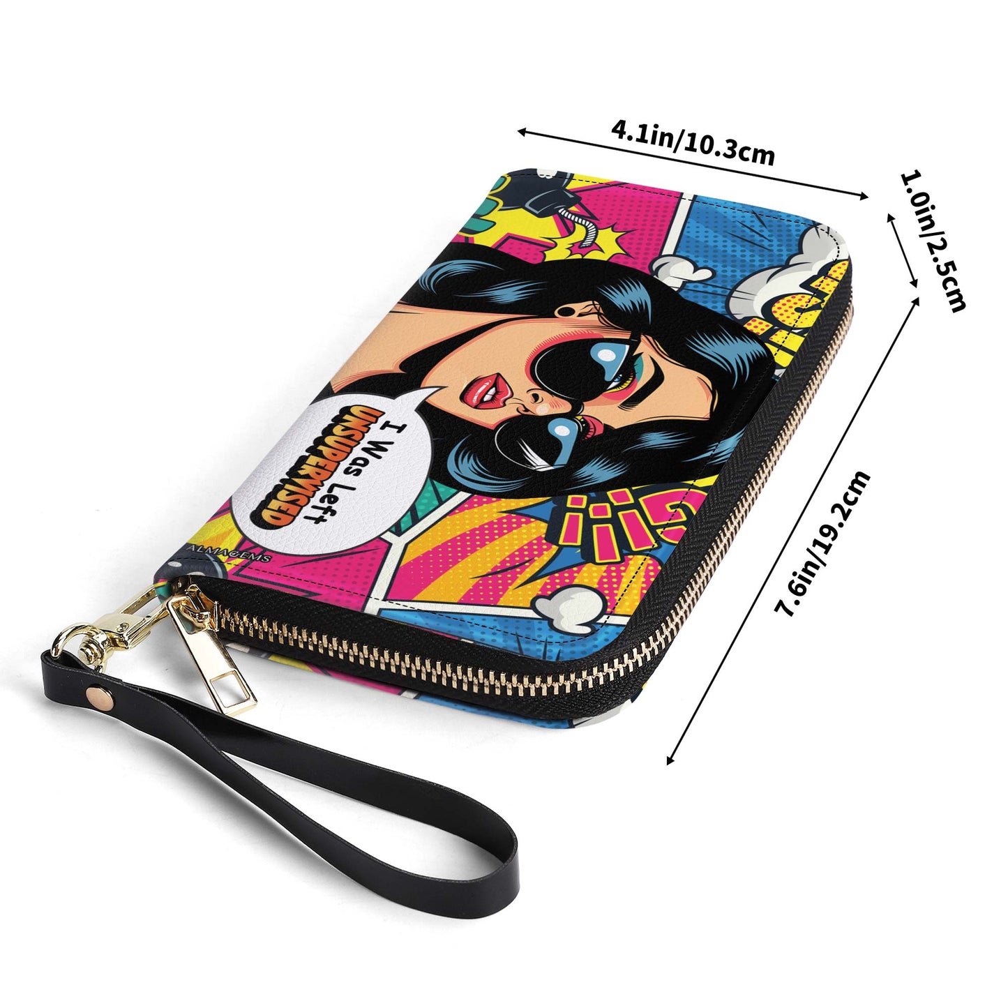 Me dejaron sin supervisión - Cartera de piel para mujer - DB22WL