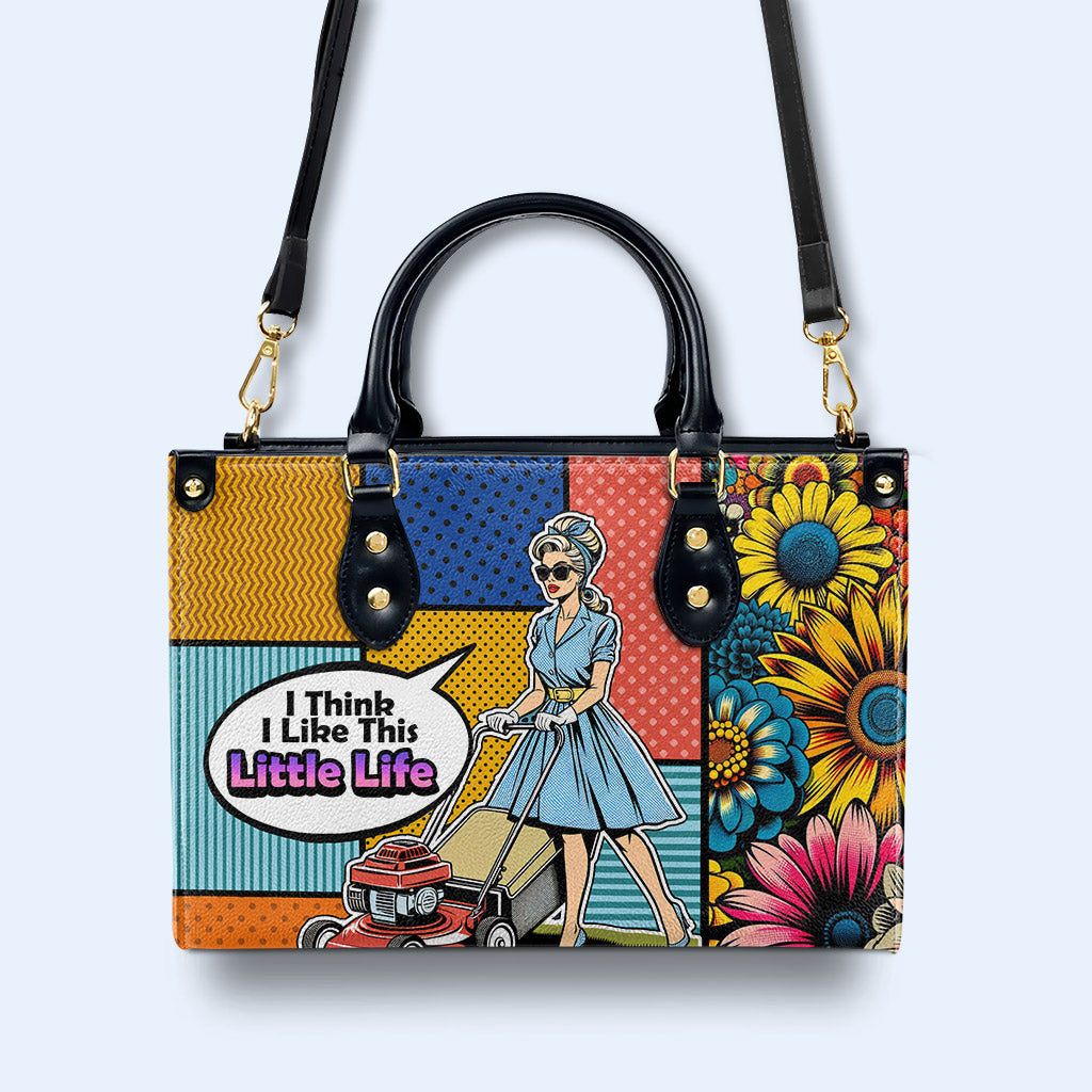 Creo que me gusta esta pequeña vida - Bolso de cuero personalizado - DB28