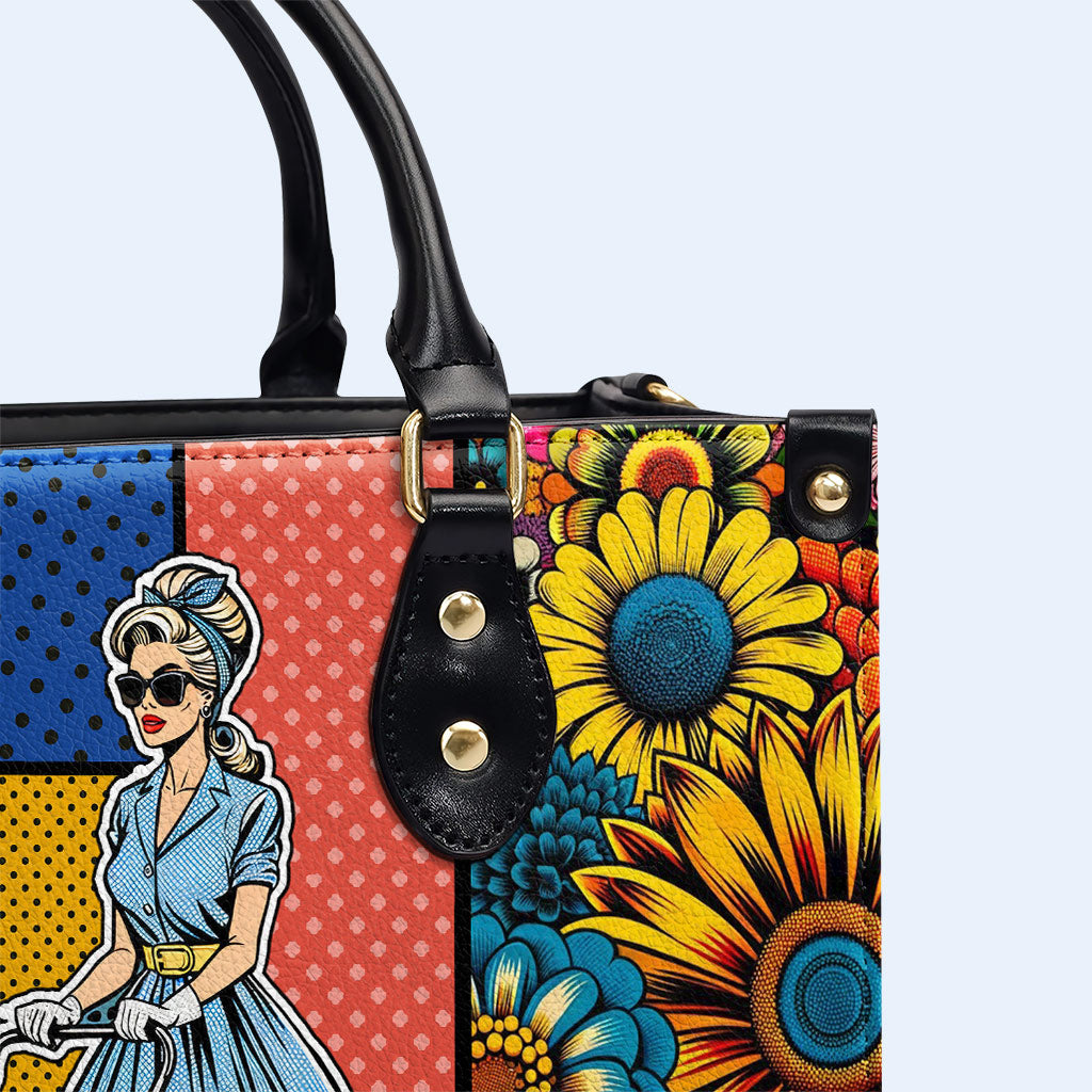 Creo que me gusta esta pequeña vida - Bolso de cuero personalizado - DB28
