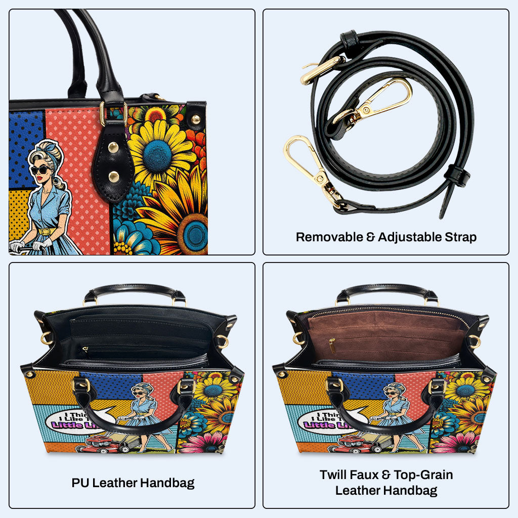 Creo que me gusta esta pequeña vida - Bolso de cuero personalizado - DB28