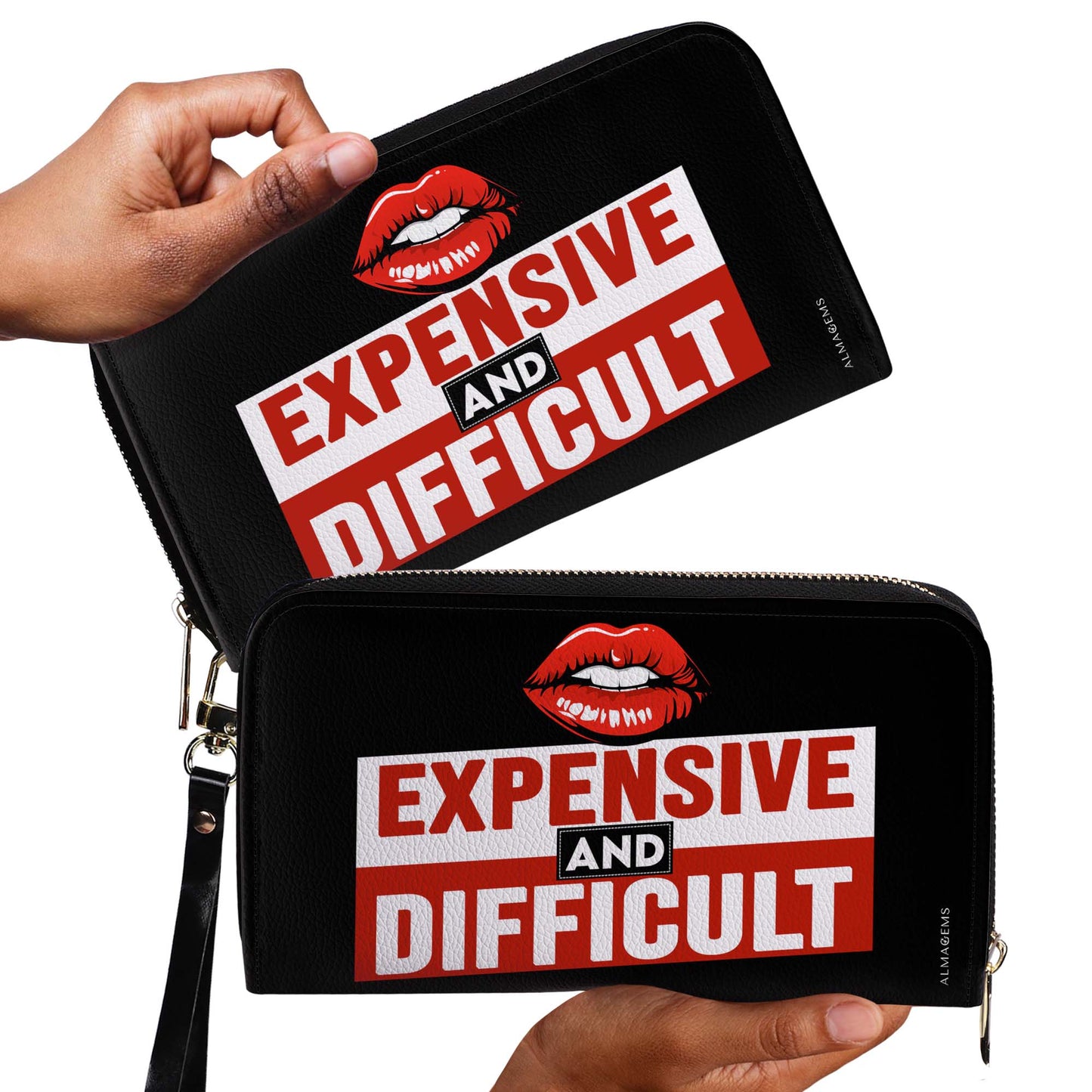 Portefeuille en cuir pour femme, coûteux et difficile à utiliser – DB30WL