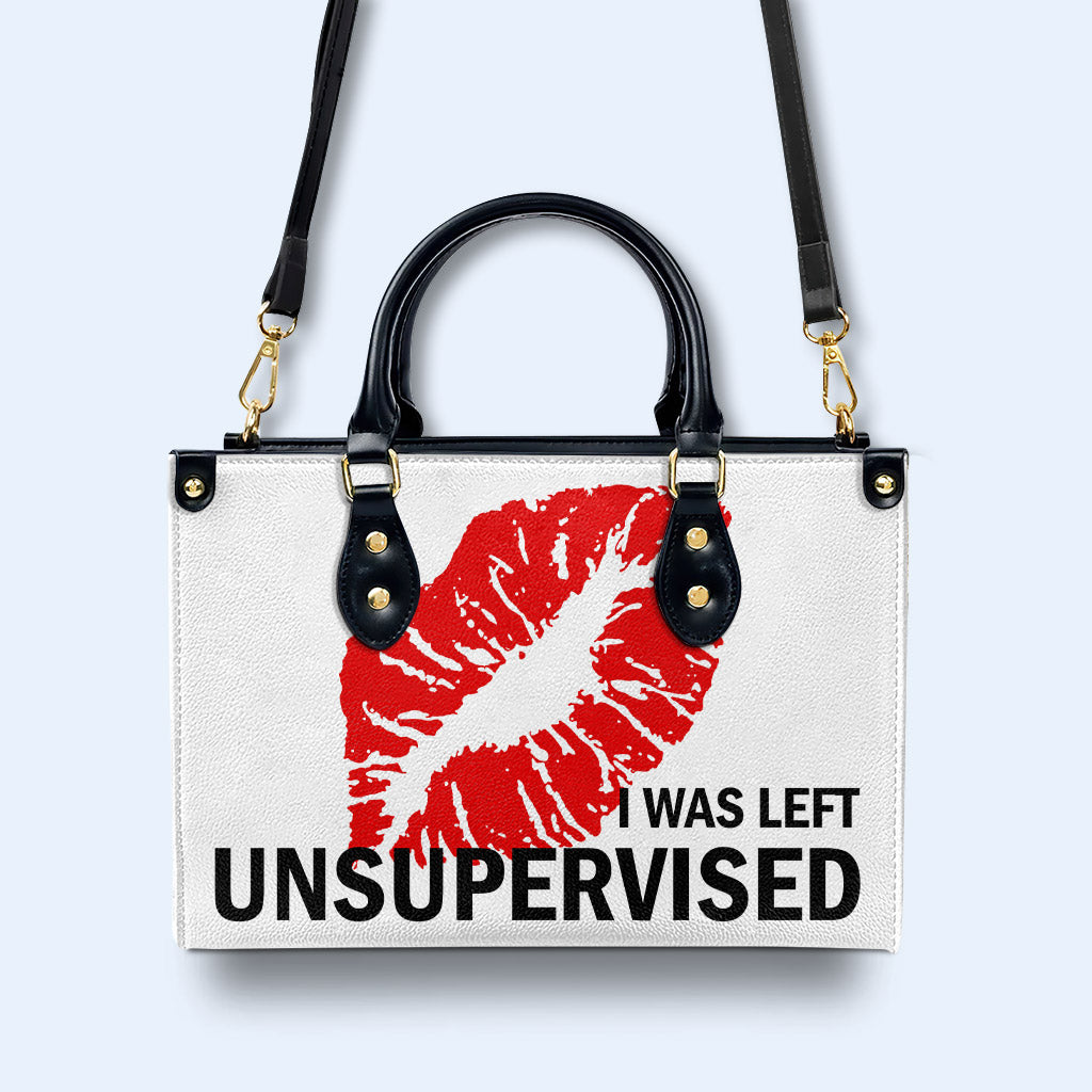Me dejaron sin supervisión - Bolso de cuero personalizado - DB32
