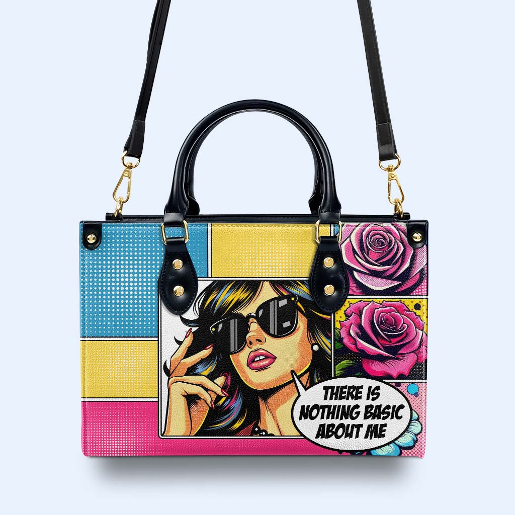 Je n'ai rien de basique - Sac à main en cuir personnalisé - QCUS001_HB